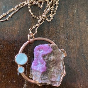 💕Cobalton Calcite/Moonstone💕. CUSTOM BEAUTY!Handcrafted custom from the UK.